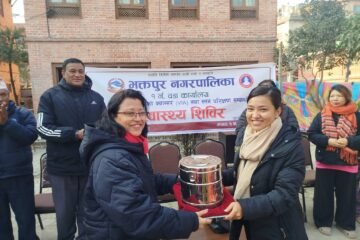 पाठेघरको मुखको क्यान्सर र स्तन परिक्षण सम्बन्धी स्वास्थ्य शिविर