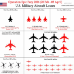 इरान युद्धमा अमेरिकाले  कति विमान