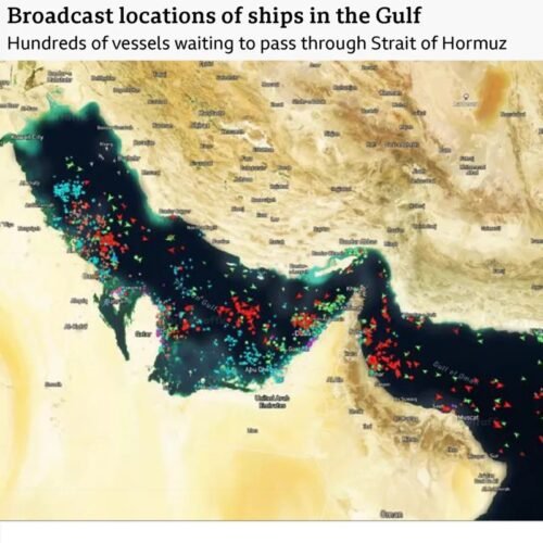 कति जहाजहरू हर्मुजको जलडमरूम समुन्द्री पोर्टमा